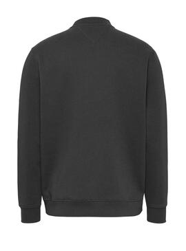 Sudadera Tommy Jeans Linear schwarz für Herren