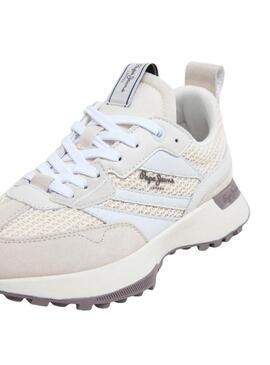 Turnschuhe Pepe Jeans Lucky beige für Damen