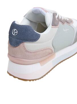 Turnschuhe Pepe Jeans Rusper Class türkis für Frauen.