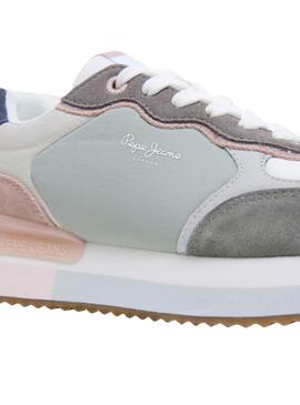 Turnschuhe Pepe Jeans Rusper Class türkis für Frauen.