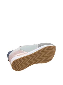 Turnschuhe Pepe Jeans Rusper Class türkis für Frauen.