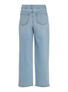 Hose Vila Viemma in hellem Jeans für Damen