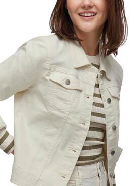 Damen-Jeansjacke Vila Vinus in Weiß