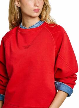 Sweatshirt Pepe Jeans Reese rot für Damen