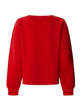 Sweatshirt Pepe Jeans Reese rot für Damen