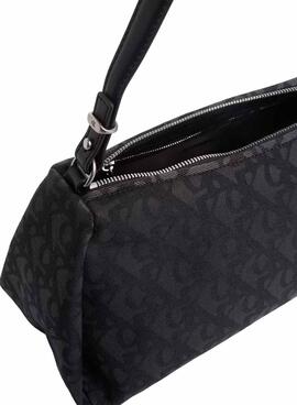 Handtasche Calvin Klein Monogramm schwarz für Damen