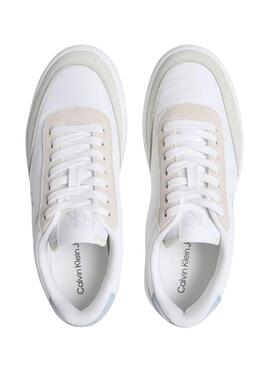 Turnschuhe Calvin Klein Cupsole Mix weiß für Damen