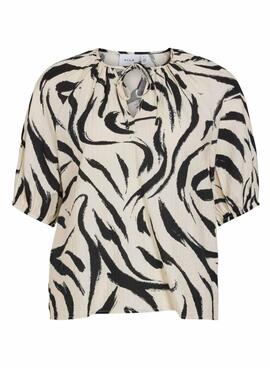 Top Vila Clo beige für Damen