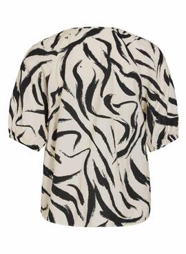 Top Vila Clo beige für Damen