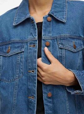 Jacke Vila Mey in Blau für Damen