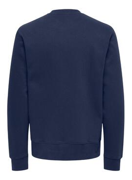 Sweatshirt Only and Sons Dawson marineblau für Herren