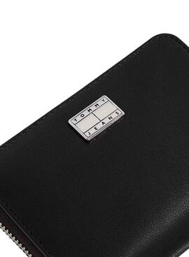 Geldbörse Tommy Jeans American Cool schwarz für Damen