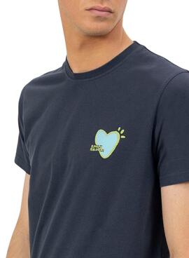 T-Shirt El Pulpo The Artist in Marineblau für Herren