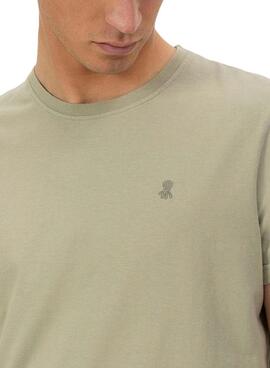 T-Shirt El Pulpo Logo grün für Männer