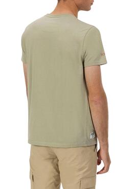 T-Shirt El Pulpo Logo grün für Männer
