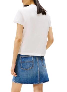 T-Shirt Tommy Jeans Reg weiß für Damen