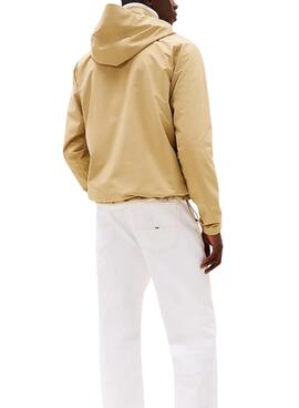 Windbreaker Tommy Jeans Tech in Beige für Männer
