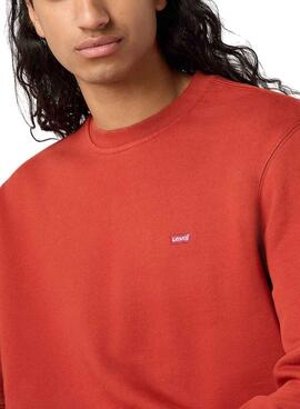 Sweatshirt Levis Original rot für Herren.