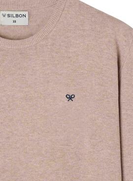 Pullover Silbon beige Jersey für Herren
