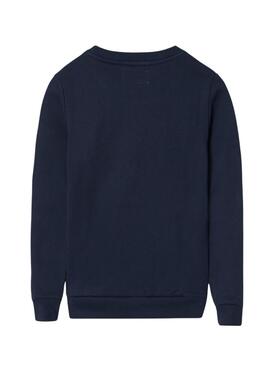 Sweatshirt Silbon Navy Blue Racket für Herren