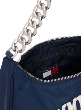 Handtasche Tommy Jeans Schulterkette Marineblau für Damen