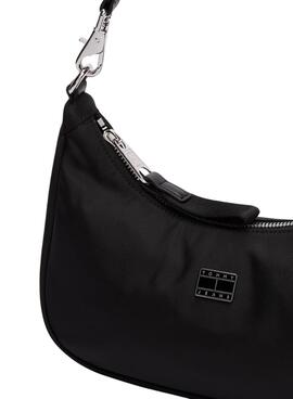 Handtasche Tommy Jeans Iconic Shoulder schwarz für Damen