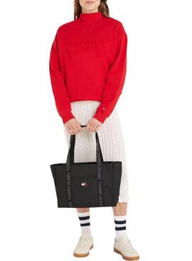 Handtasche Tommy Jeans Daily Tote in Schwarz für Damen.