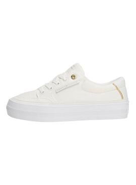 Sneaker Tommy Hilfiger Vulc Textile weiß für Damen