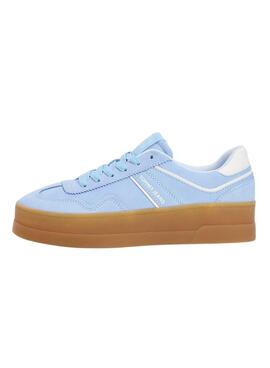 Turnschuhe Tommy Jeans Greenwich Platform blau für Damen