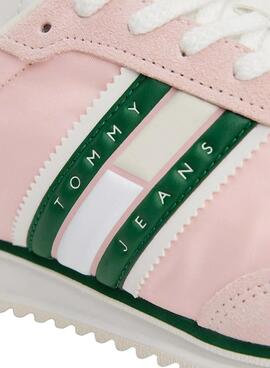 Sneaker Tommy Jeans Retro Runner in Pink für Damen.