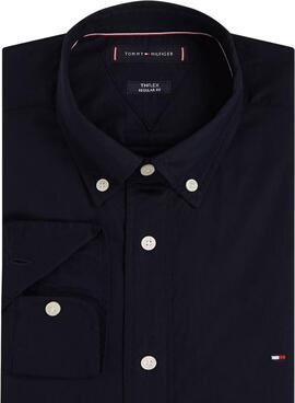 Tommy Hilfiger Core Flex Hemd in Marineblau für Herren.