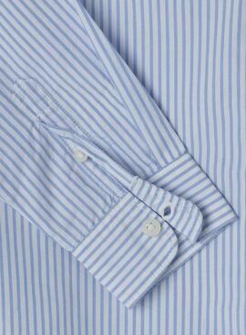 Hemd Pepe Jeans Celso in blau und weiß für Jungen