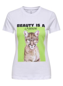 T-Shirt Only Vibe mit Print für Frauen