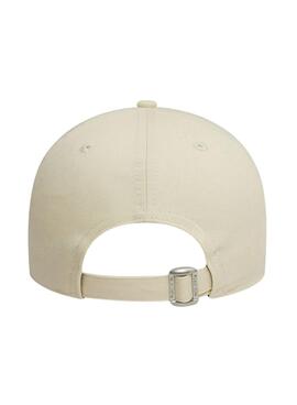 Kappe New Era Metallic Logo beige für Frauen