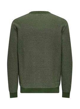 Pullover Only and Sons Morgan in Grün für Herren
