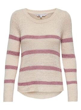 Pullover Only Geena in Beige für Damen.