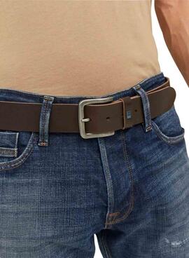 Gürtel Jack and Jones Flag braun für Herren