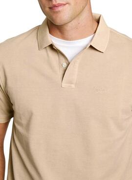 Poloshirt Pepe Jeans New Oliver beige für Herren