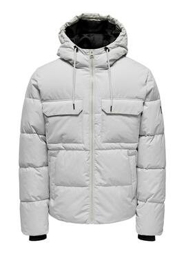 Jacke Only and Sons Selijah in Grau für Herren