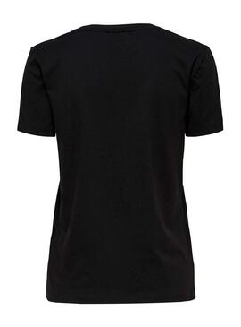 T-Shirt Only Zabi Artsy Black Für Damen