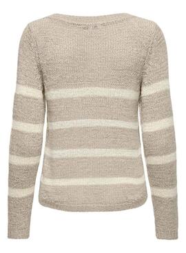 Pullover Only Geena gestreift für Frauen.