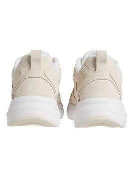 Sneakers Calvin Klein Low beige für Damen.