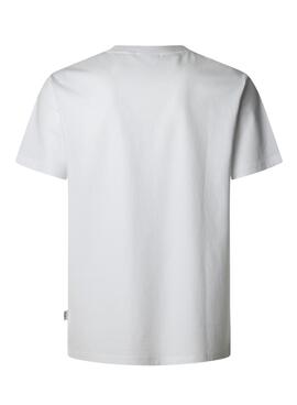 T-Shirt Pepe Jeans Contrast Connor weiß für Herren