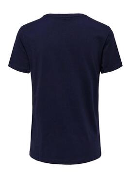 T-Shirt Only Zabi Artsy Blau Für Damen