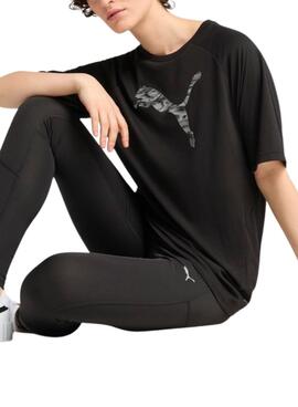 Puma Evostripe Damen T-Shirt in Schwarz