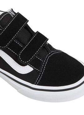 Turnschuhe Vans UY Old Skool Weiß und Schwarz Kinder