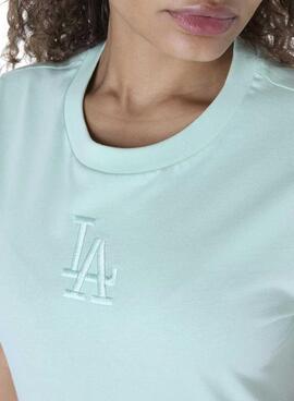 T-Shirt New Era Athletics Türkis für Frauen.