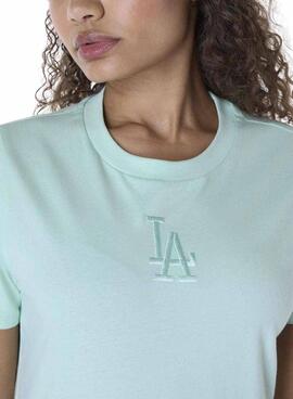 T-Shirt New Era Athletics Türkis für Frauen.