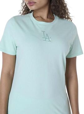 T-Shirt New Era Athletics Türkis für Frauen.