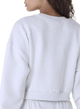 Sweatshirt New Era Athletics grau für Damen.